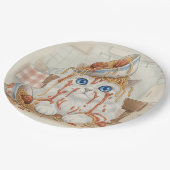 Spaghetti Kitty, White, Paper Plates ペーパープレート (アングル)