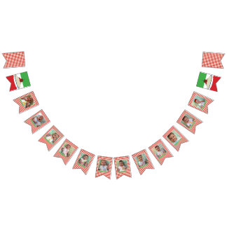 Spaghetti & Meatball Monthly Milestone Banner バンティングフラッグ