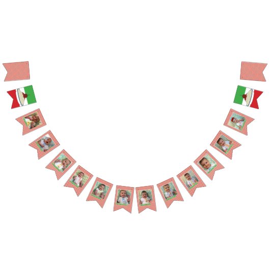 Spaghetti & Meatball Monthly Milestone Banner バンティングフラッグ (全)