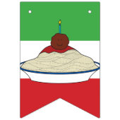 Spaghetti & Meatball Monthly Milestone Banner バンティングフラッグ (第2の旗)