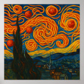 Spaghetti Night - Square Poster ポスター (正面)