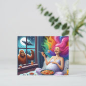 Spaghetti So Yummy I Have No Clue What is Outside  ポストカード (スタンド正面)