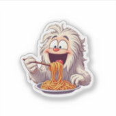 "spaghYETI" シール (正面)