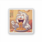 "spaghYETI" シール (正面)
