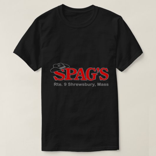 SPAG'S Rte 9 Shrewsbury Massachusettsヴィンテージタウン Tシャツ (デザイン正面)