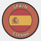 Spain ラウンドシール (正面)