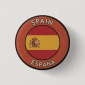 Spain 缶バッジ (正面)