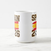 Spain 2026 Soccer Design コーヒーマグカップ (中央)