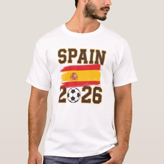 Spain 2026 Soccer Design Tシャツ (正面)
