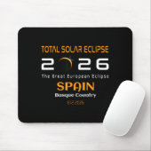 Spain Basque Country Total Solar Eclipse August マウスパッド (マウス)