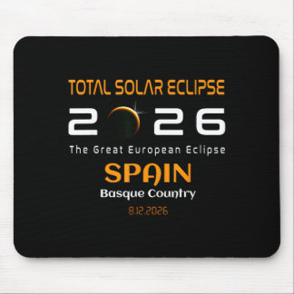 Spain Basque Country Total Solar Eclipse August マウスパッド