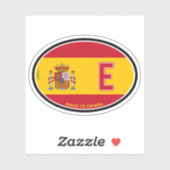 SPAIN Espana Spanish Vehicle ID Flag Sticker シール (シート)