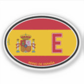 SPAIN Espana Spanish Vehicle ID Flag Sticker シール (正面)