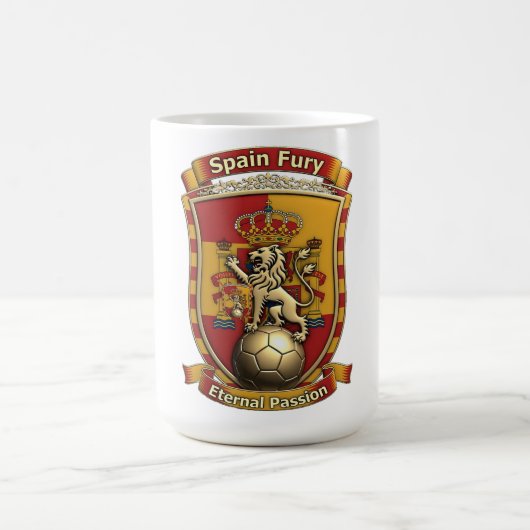 Spain Eternal Lion Ascent, Spanish Heritage Gift コーヒーマグカップ (中央)