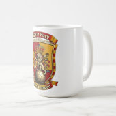 Spain Eternal Lion Ascent, Spanish Heritage Gift コーヒーマグカップ (正面右)