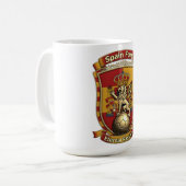 Spain Eternal Lion Ascent, Spanish Heritage Gift コーヒーマグカップ (正面左)