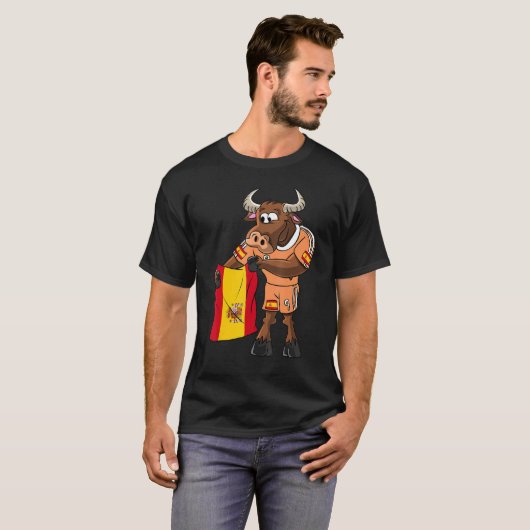 Spain fan bull tシャツ (正面フル)