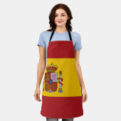 Spain Flag エプロン (着用した状態)