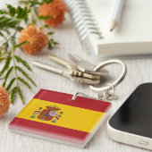 Spain Flag キーホルダー (正面右)
