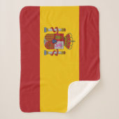 Spain Flag シェルパブランケット (正面)