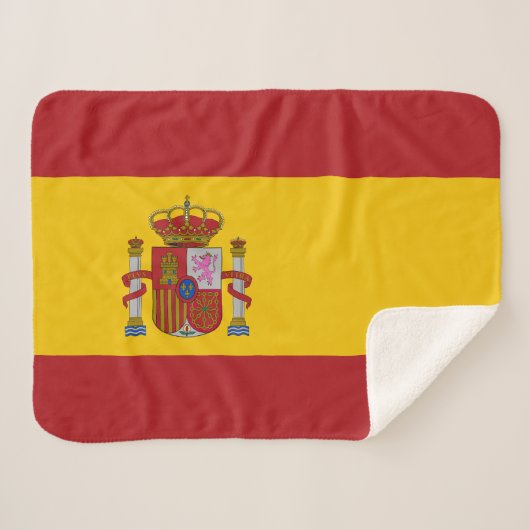 Spain Flag シェルパブランケット (正面(横))
