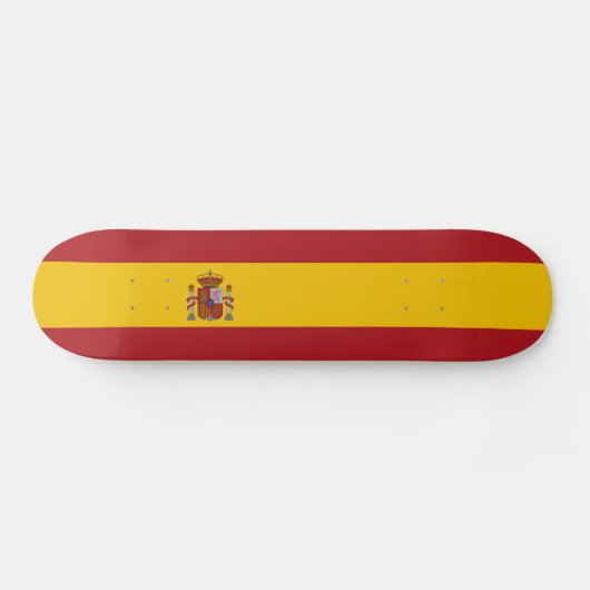 Spain Flag スケートボード (横)