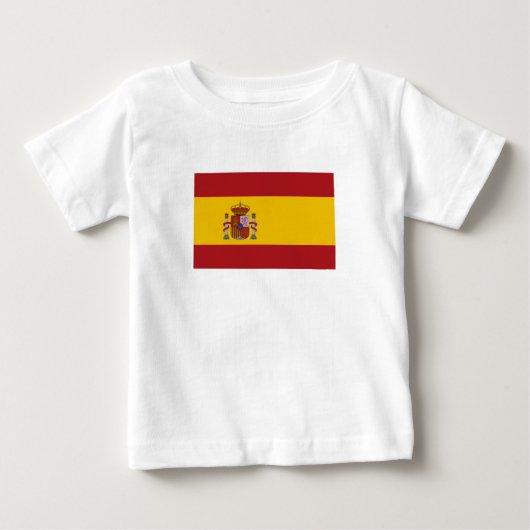 Spain Flag ベビーTシャツ (正面)