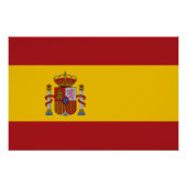 Spain Flag ポスター (正面)