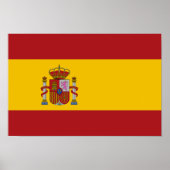 Spain Flag ポスター (正面)