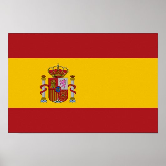Spain Flag ポスター (正面)