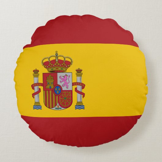 Spain Flag ラウンドクッション (正面)