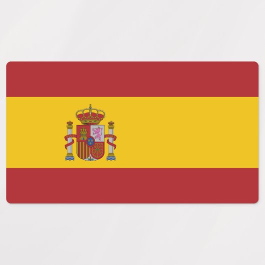 Spain Flag ラベル (デザイン1)