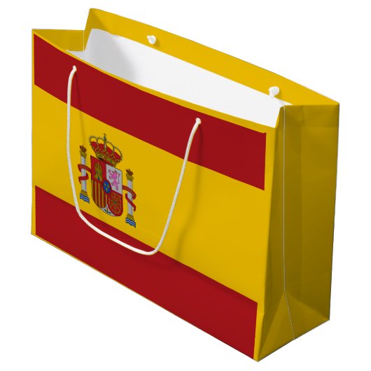 Spain Flag ラージペーパーバッグ (正面アングル)