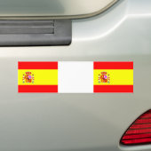 Spain Flag car sticker バンパーステッカー (車上)