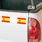 Spain Flag car sticker バンパーステッカー (トラック上)