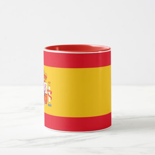 Spain Flag Coffee Mug – Patriotic Spanish Decor マグカップ (中央)