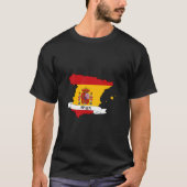 spain flag map tシャツ (正面)