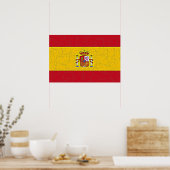 SPAIN FLAG Poster ポスター (キッチン)