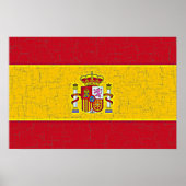 SPAIN FLAG Poster ポスター (正面)