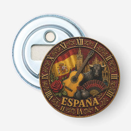 Spain Flag Spanish Bull Guitar Flamenco Vintage 栓抜き