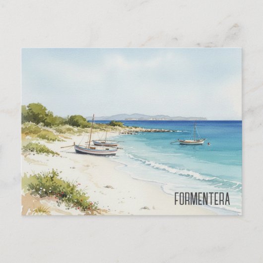 Spain Formentera Travel ポストカード (正面)