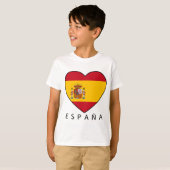 Spain Heart with black ESPANA Tシャツ (正面フル)