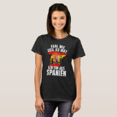 Spain Idea Andalusia Spain Espanol Espana Flag Tシャツ (正面フル)