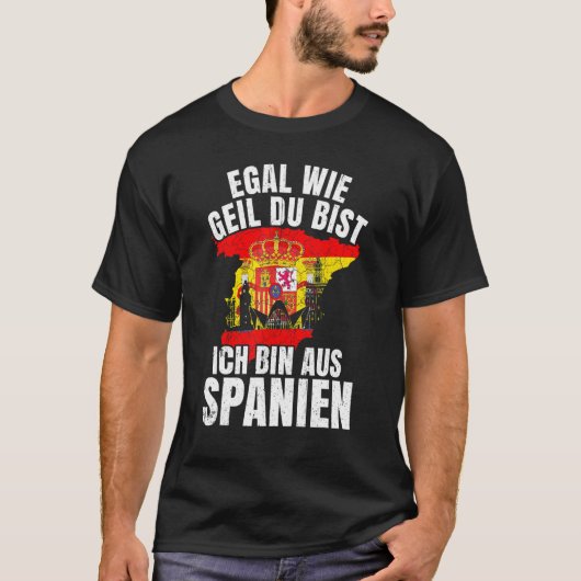 Spain Idea Andalusia Spain Espanol Espana Flag Tシャツ (正面)