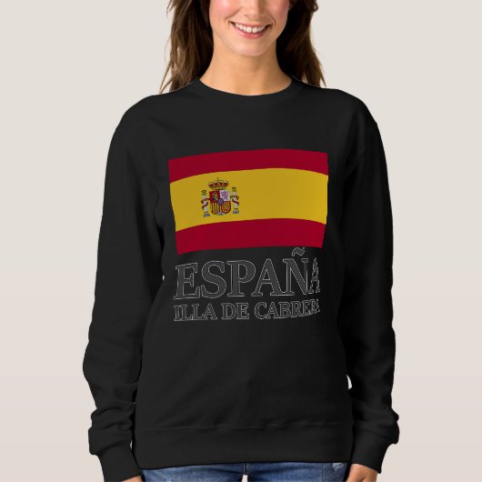 Spain Illa De Cabrera Flag Travel Europe Holiday スウェットシャツ (正面)