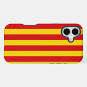 Spain: La Senyera Catalonia Flag iPhoneケース (裏面横)