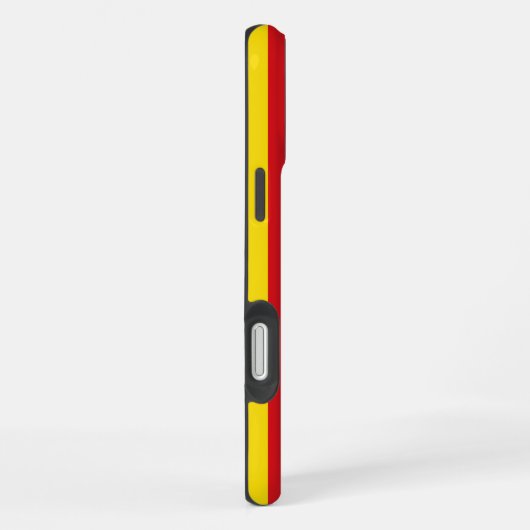 Spain: La Senyera Catalonia Flag iPhoneケース (右側面)