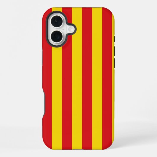 Spain: La Senyera Catalonia Flag iPhoneケース (裏面)