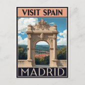 Spain Madrid Archway Art ポストカード (正面)