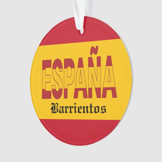 SPAIN Monogram - SEE BACK!  オーナメント (正面)